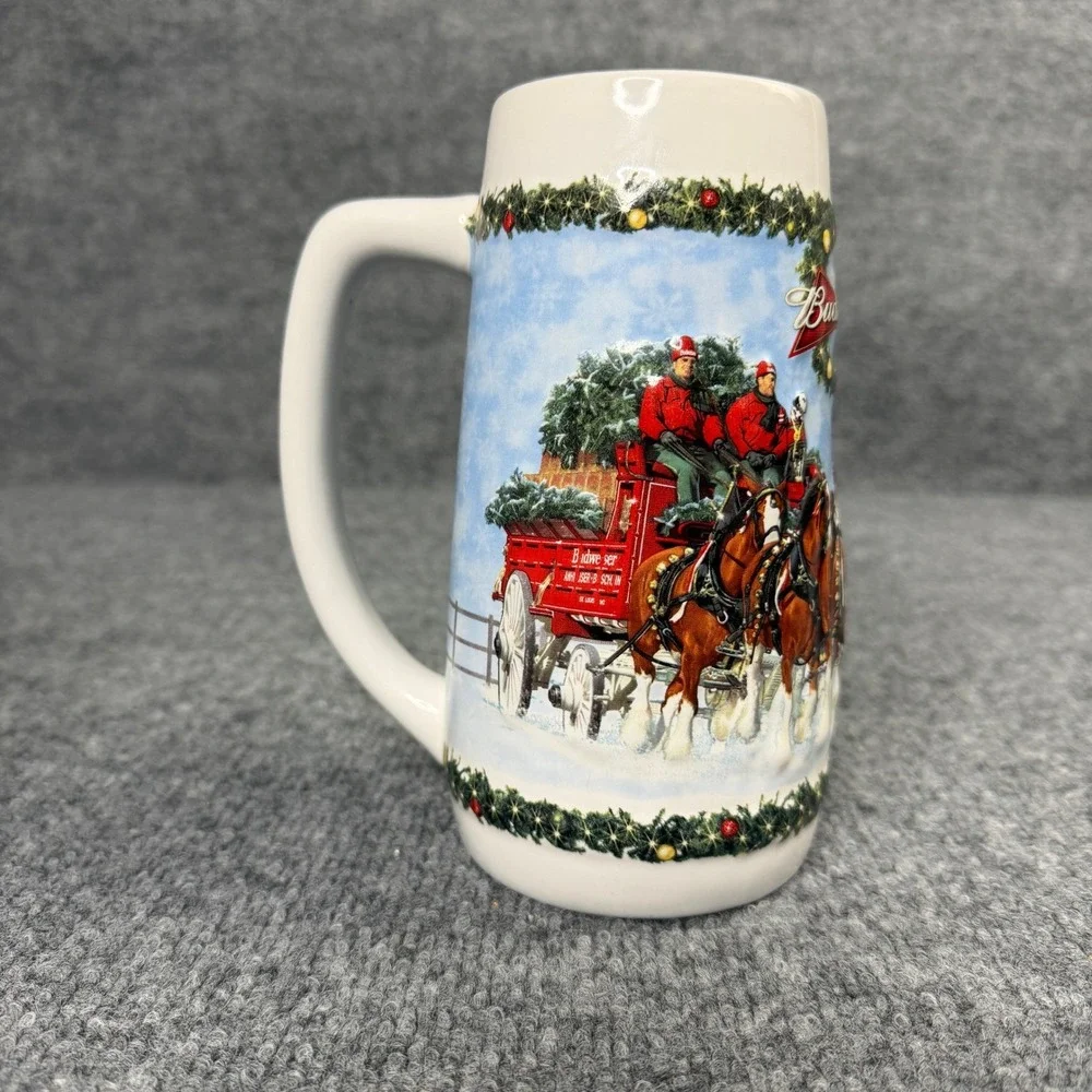 Budweiser 2009 Holiday Stein Clydesdales CS699 Collectible‎ Beer Mug Boxed